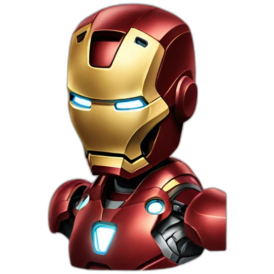 Iron man thinking  emoji