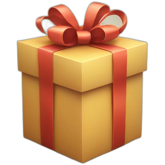 gift box with smile emoji