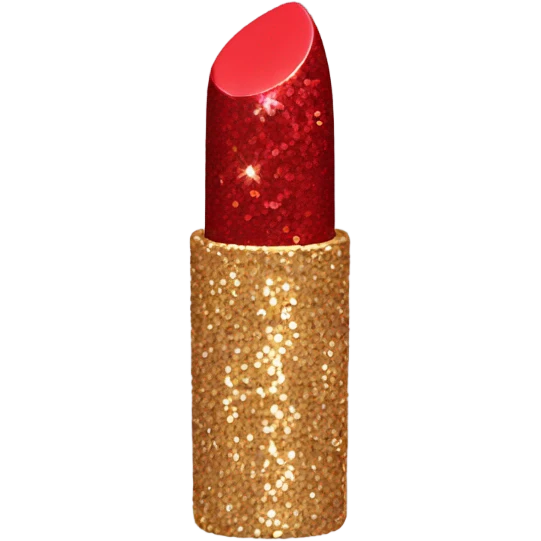 Sequin lipstick emoji