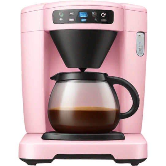 light pink coffee maker emoji