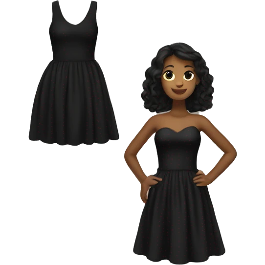 black dress emoji