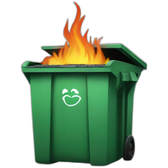 dumpster-fire emoji