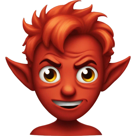 confused devil emoji