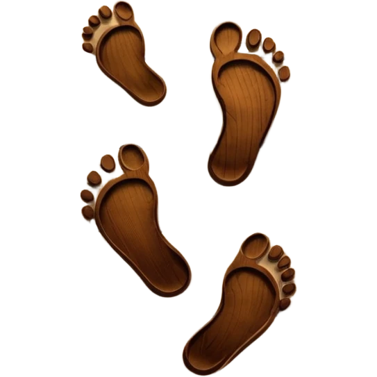 Footprints on a floor  emoji