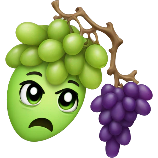 crying grape emoji