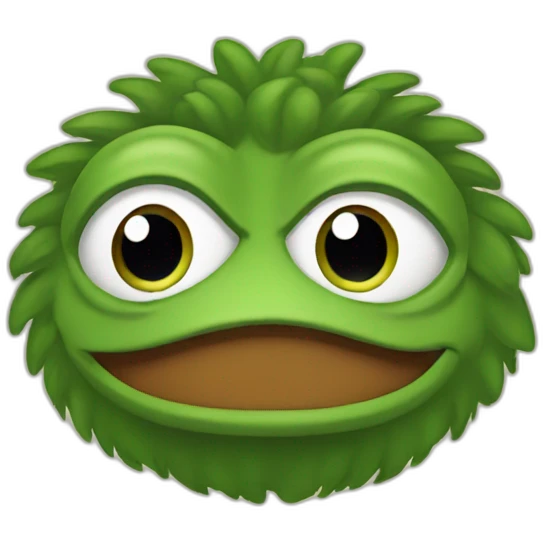 Pepe with afro emoji