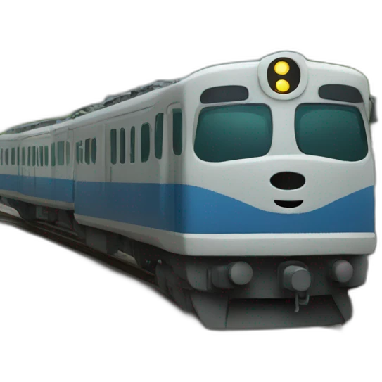 shrugging train emoji