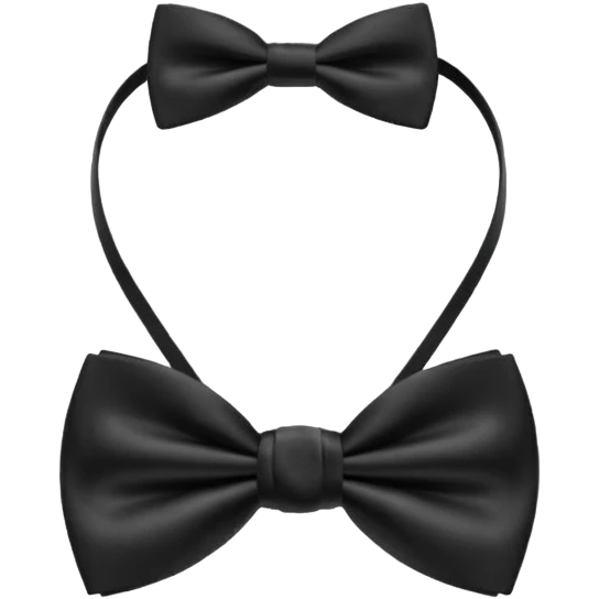 blakc bow tie  emoji