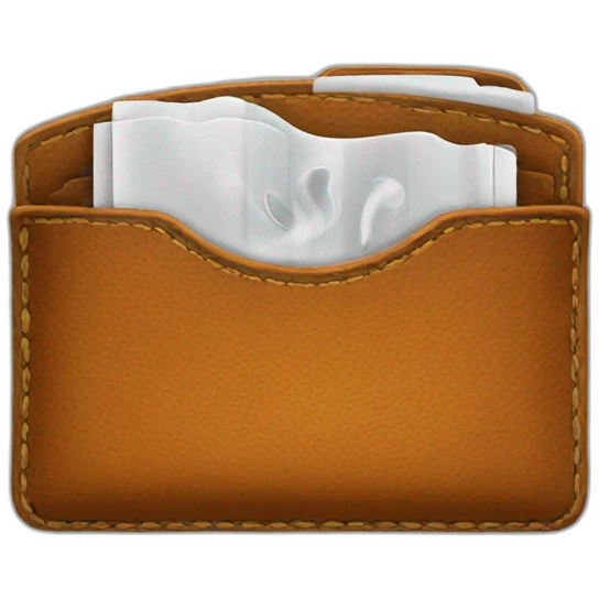 Smoking wallet emoji