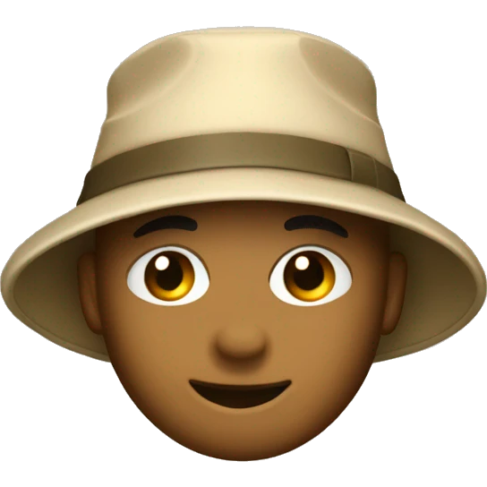 Fisher hat beige  emoji