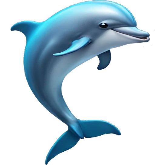 Dolphin dancing emoji