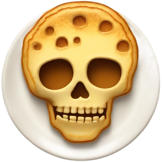 Pancake skeleton  emoji