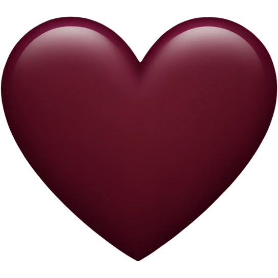 Burgundy heart emoji