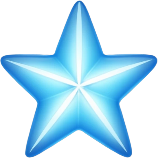 blue version of a ⭐ emoji