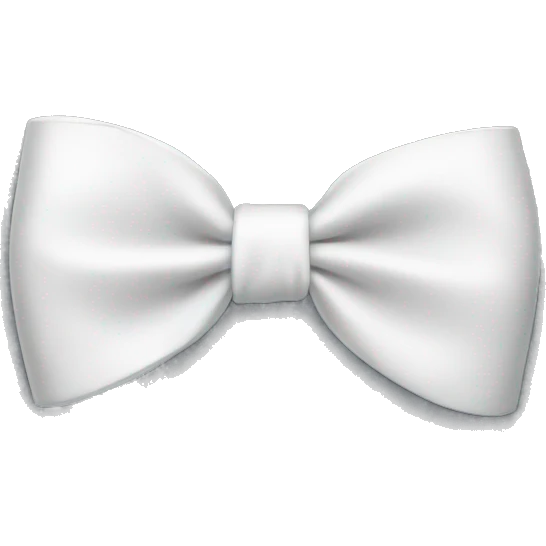White bow emoji
