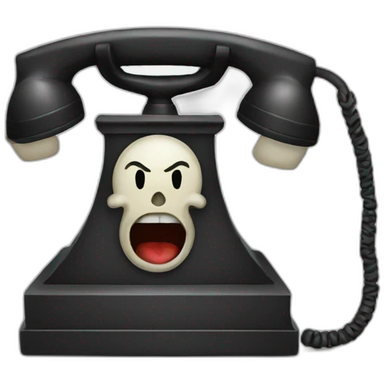 evil telephone emoji