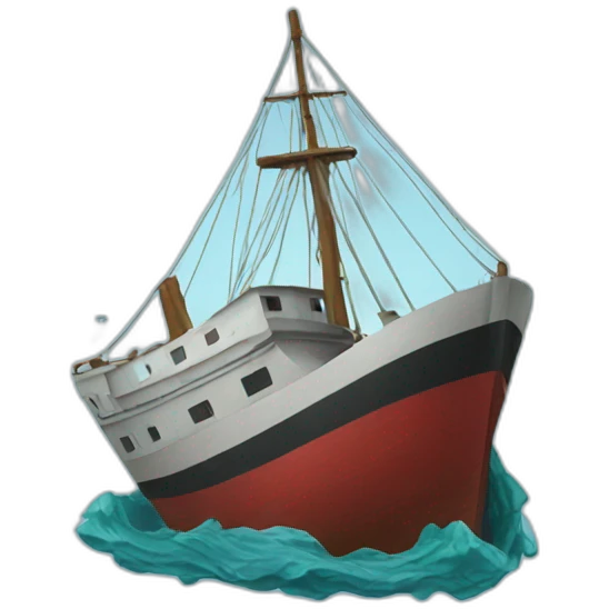ship sinking emoji