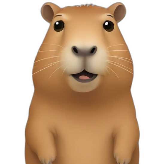 Capybara waiting emoji
