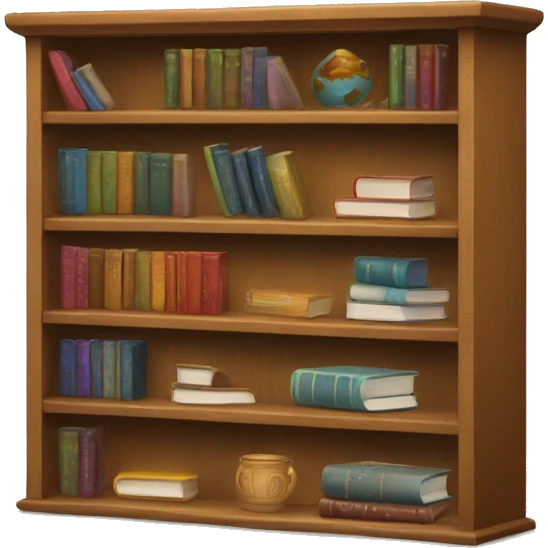 Book shelf emoji | AI Emoji Generator