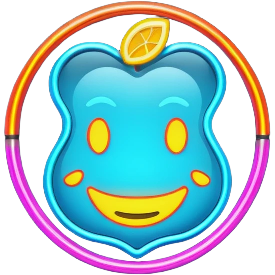 Neon sign emoji