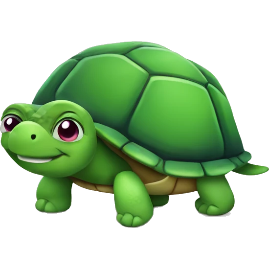 turtle with eggplant emoji
