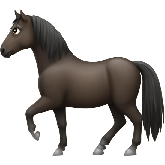 Pferd auf einem sonnenstuhl  emoji