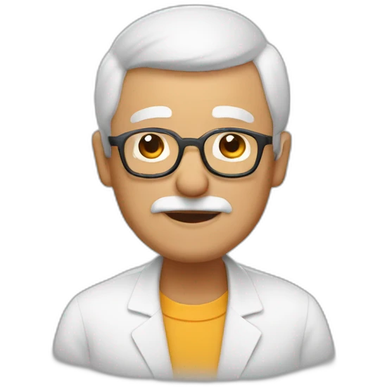 grandfather making mischiefs emoji
