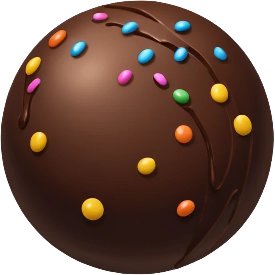 chocolate sprinkle ball emoji