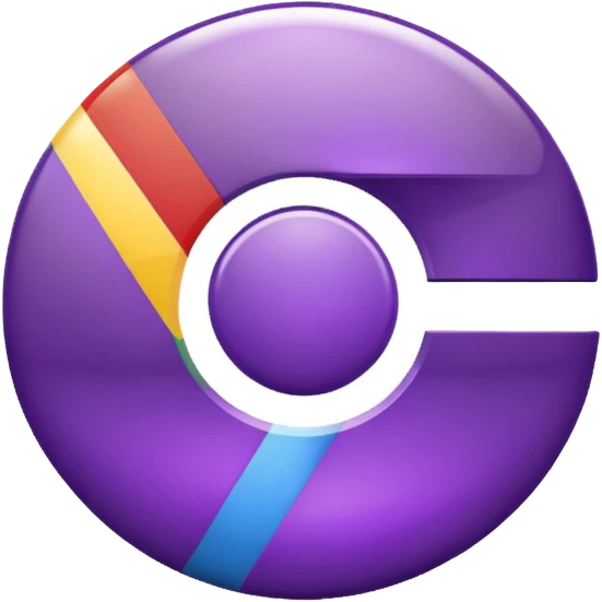 dark purple google chrome logo emoji