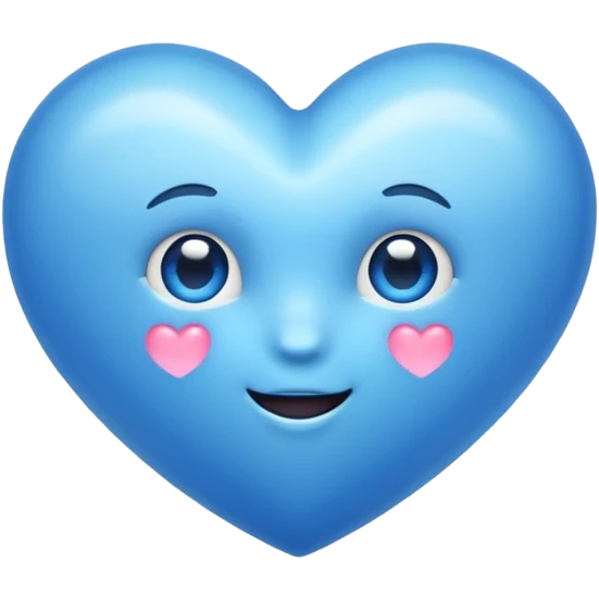 Aesthetic blue emoji cute emoji