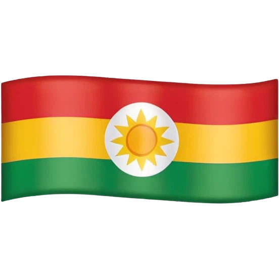 Kurdistan Flagge emoji