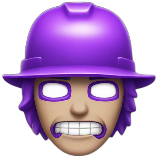 cool and 2D purple high voltage emoji