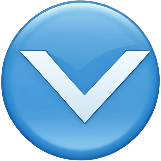 Blue  circle tick emoji emoji