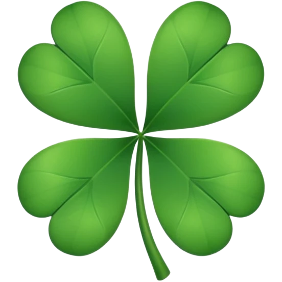 make a 5 leaf clover  emoji