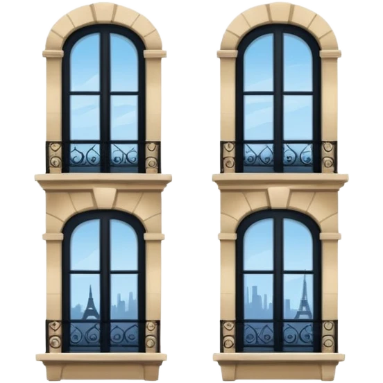 Parisian windows emoji