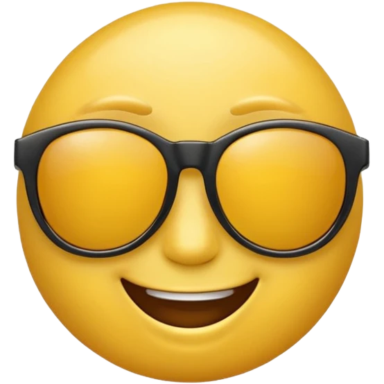 emoji with sunglasses lookin cool emoji