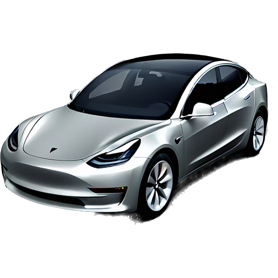 Tesla model3 with china emoji