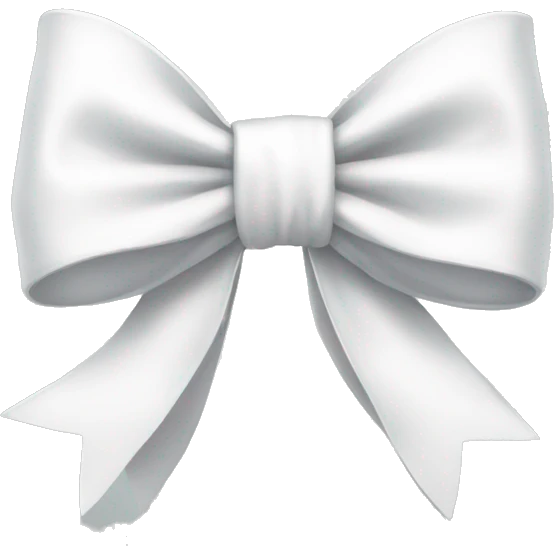 white bow emoji