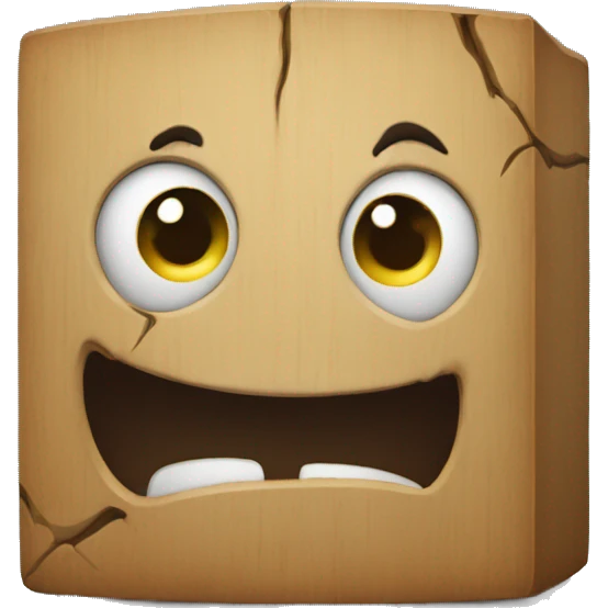 Scary block emoji