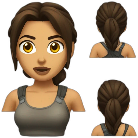 lara croft emoji