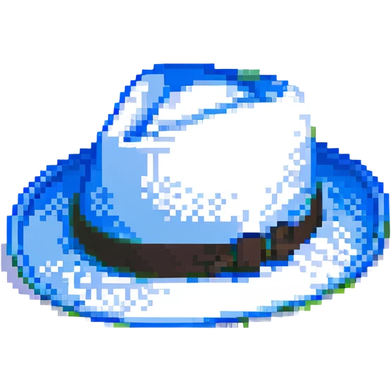 Синяя панамка со шнурком, no background emoji
