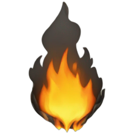 document burning emoji