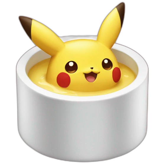 Pikachu pudding emoji