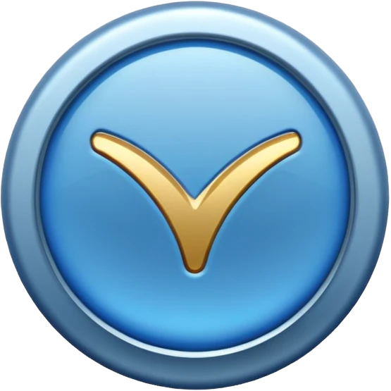 Blue tick emoji