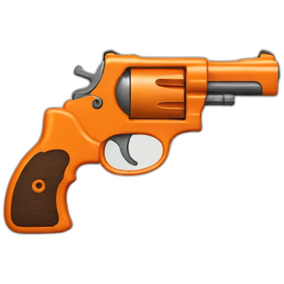 Orange pistol emoji