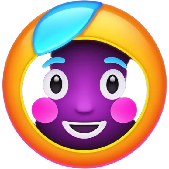 neon light emoji
