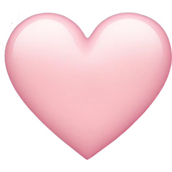 light pink heart  emoji