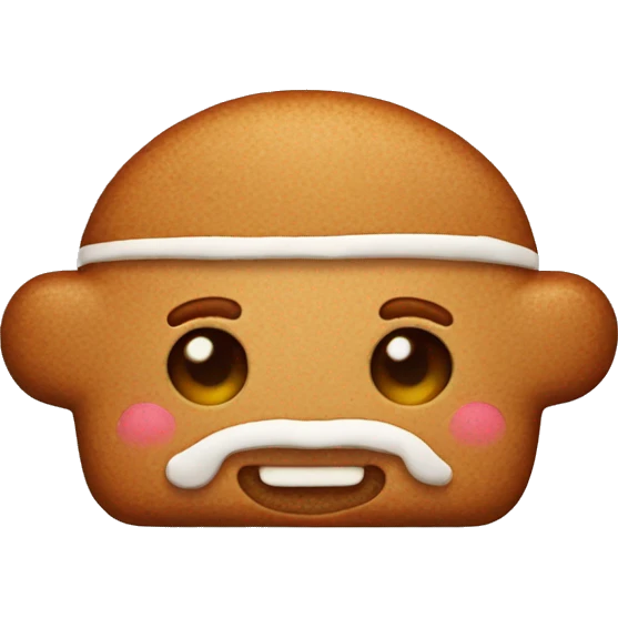 Cute ginger bread man  emoji