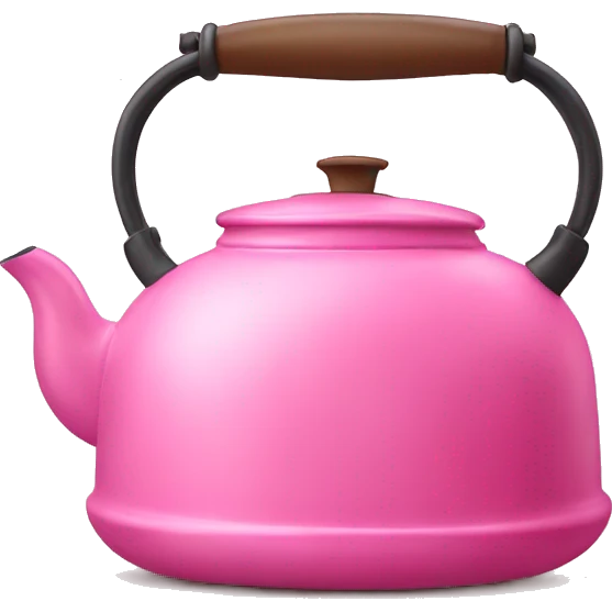 pink kettle emoji