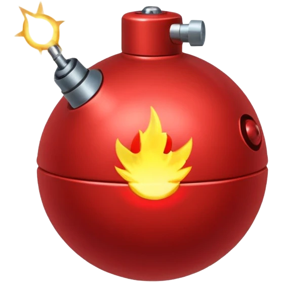 red bomb emoji
